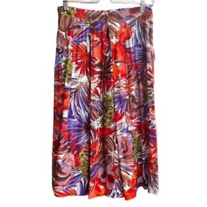 Colourful Vintage Midi Skirt